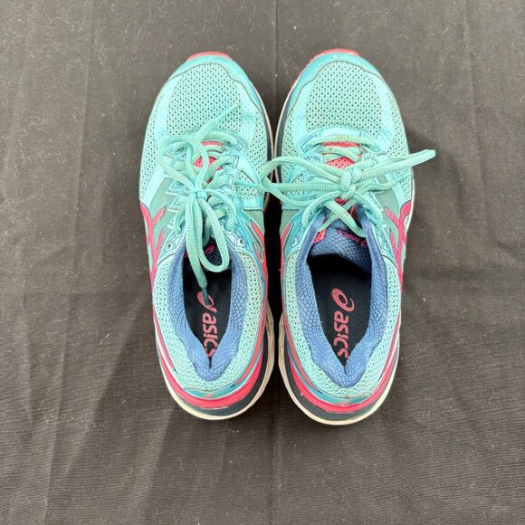 Asics‎ Gel T656N Running Shoes Women's 8 Turquoise & Pink Athletic Sneakers - Picture 4 of 7